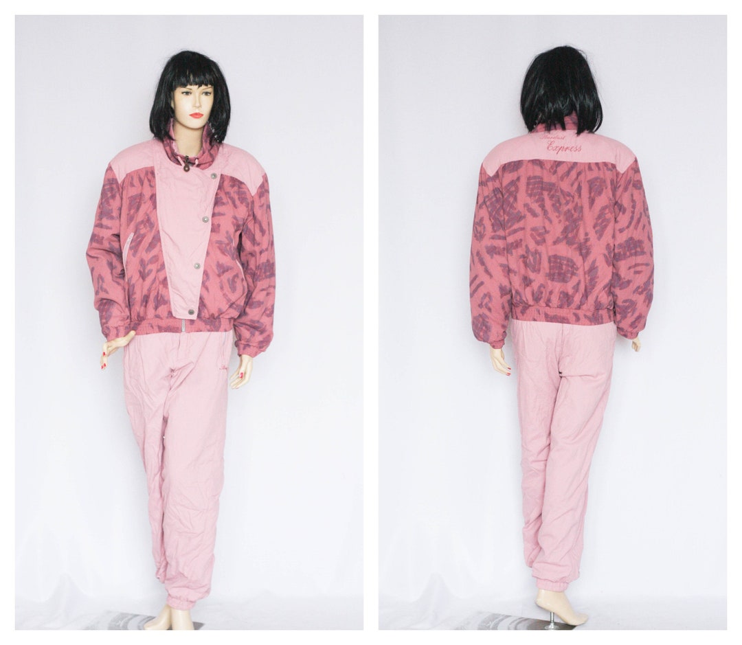 Two Piece Ski Suit Womens Ski Wear Retro Jumpsuit Winter Suit Skiing