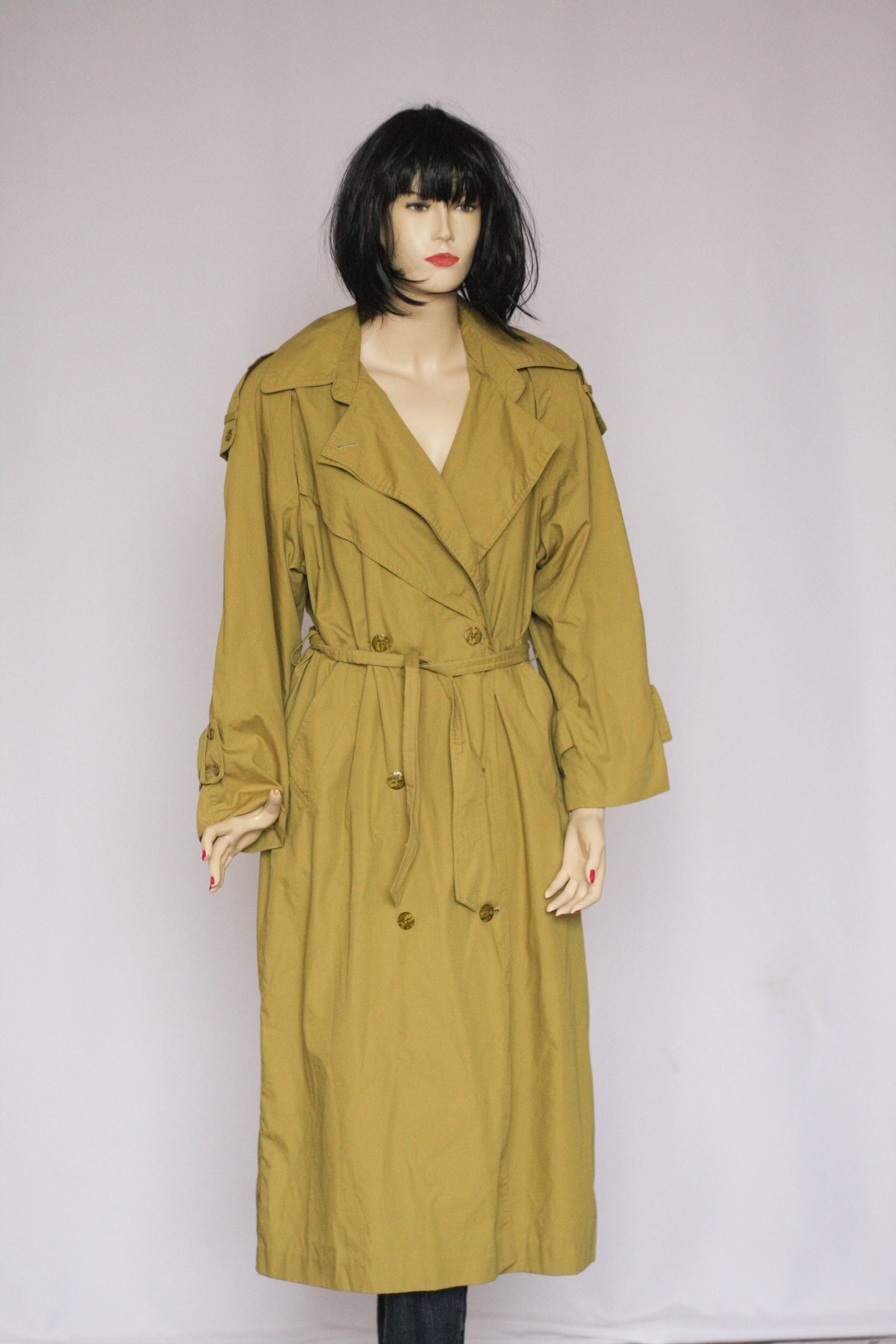 Vintage Trench Womens Trench Spring Coat Size Small Fabric Etsy Australia