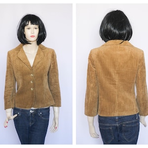 Short blazer Brown blazer Corduroy jacket Velvet blazer Womens blazer Fitted blazer Casual blazer Boho blazer Hipster blazer Cotton blazer