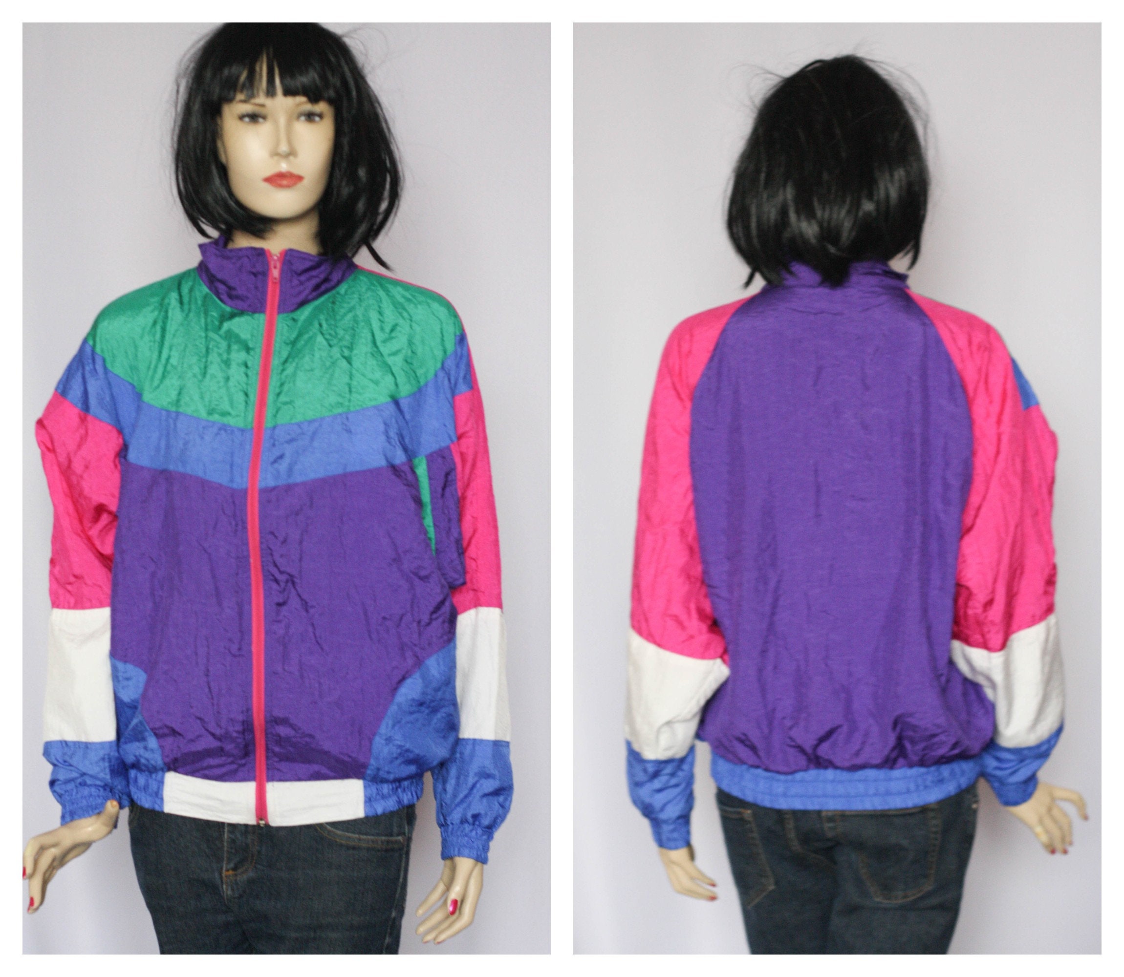 Vintage Womens Windbreaker Sportwear Sport Coat Athletic Vintage Womens Windbreaker Sportwear Sport Coat Athletic