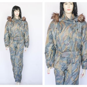 Rare ski suit Jumpsuit Warm suit Snowsuit Skiing suit Winterwear Jumpsuit Onepiece suit Retro ski suit Ski wear Winter overalls
