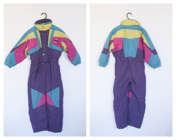8 years kids Vintage suit Ski siut Baby suit Snow… - image 1