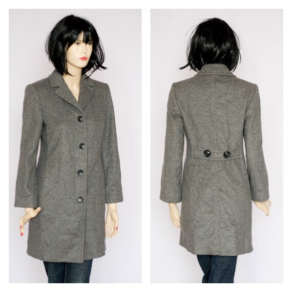 grey wool jacket womens