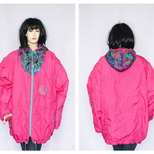 Oversized Rot Wintermantel Warme Jacke Shell Mantel Damen Skijacke Schneejacke Gr. XL plus Winter Pullover Winter Overcoat Ski kleidung