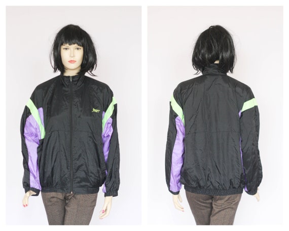 Size Small Jacket Windbreaker Jacket Sport Top Womens Jacket Black