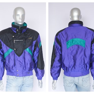 Talla mediana Chaqueta de esquí Chaqueta de esquí Chaqueta de invierno Ropa de invierno Chaqueta deportiva Chaqueta abrigada Chaqueta de hombre Chaqueta de esquí vintage Mono de invierno