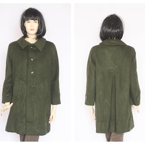 Loden Coat Women, SCHNEIDERS, Wool Overcoat, Green Coat