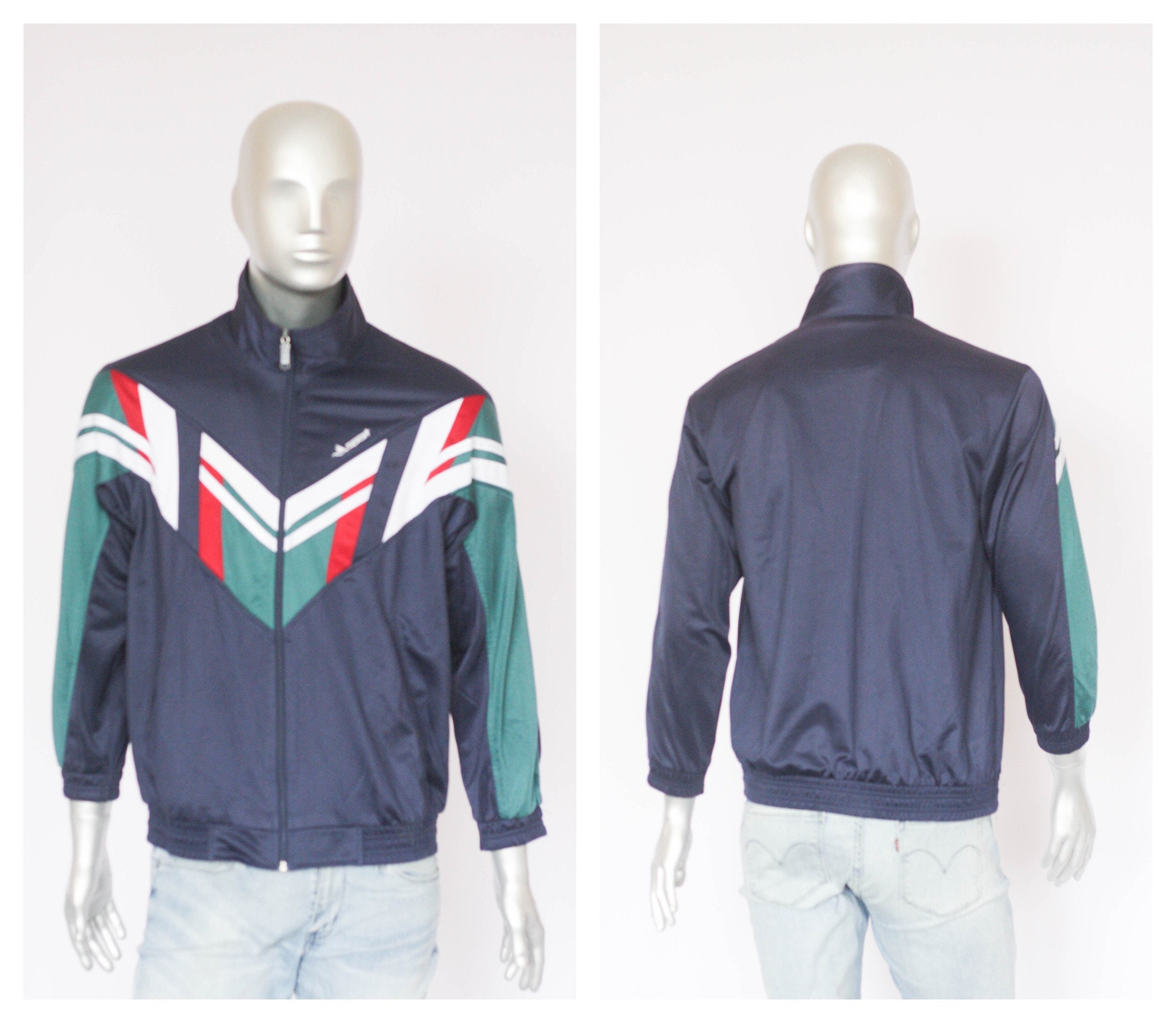 adidas gazelle silver green womens Retro Track Jacket Royal XL / Royal / Green