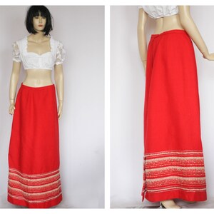 Vintage maxi skirt Long skirt Wool skirt Vintage womens skirt Boho skirt Evening skirt Party skirt Christmas gift Festival skirt