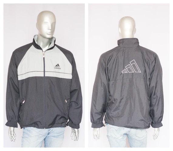 Vintage grau adidas Sweatshirt Herren Windbreaker Vintage - Etsy.de