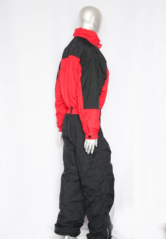 Vintage ski suit Men's ski suit Red suit 90s ski suit… Gem
