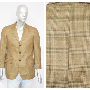 Blazer de caxemira italiana masculina Blazer de lã Casacos masculinos Jaqueta esportiva Tamanho grande Blazer de tweed Blazer casual Blazer vintage Blazer de noite