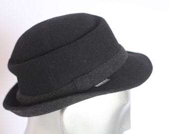 Unisex gore tex Classic fedora Hat Sombrero de hombre Sombrero de mujer Fedora negro Negro fedora Unisex talla pequeña Fedora de hombre Sombrero vintage Sombrero negro