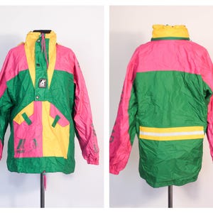 Veste imperméable vintage Veste de sport Coupe-vent pour femme Coupe-vent vintage Vêtements des années 90 Veste rétro Trekking bike Veste décontractée mode