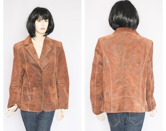 ジャケット・アウター 90s Italian Vintage Brown Suede Jacket 90s Italian Vintage Brown Suede Jacket Shop Vintage Men's Leather