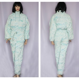 Size XL ski suit vintage ski suit Womens ski suit Skiing suit Winter overalls  Warm suit Winter suit Snow suit Colorful suit Snowboard