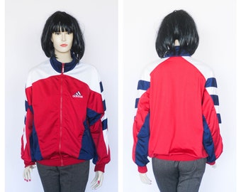 トップス 00s adidas track jacket velor size S Vintage adidas Track Jacket Green Yellow Zip Track Jacket