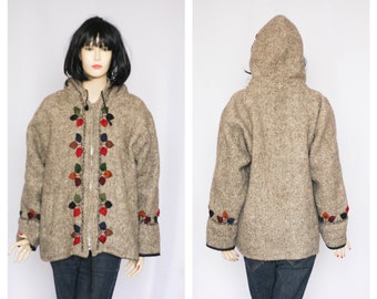 Spring wool jacket Womens jacket Warm jacket Wool blazer Gray coat Wool jacket Retro blazer gray blazer Warm blazer Spring coat Wool coat