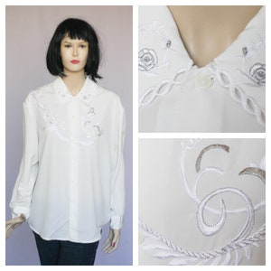 Verschönerte Bluse Oversized Bluse Lange Bluse Langarm Bluse Vintage Bluse Urlaub Bluse Damen Shirt lose Bluse Classic Bluse