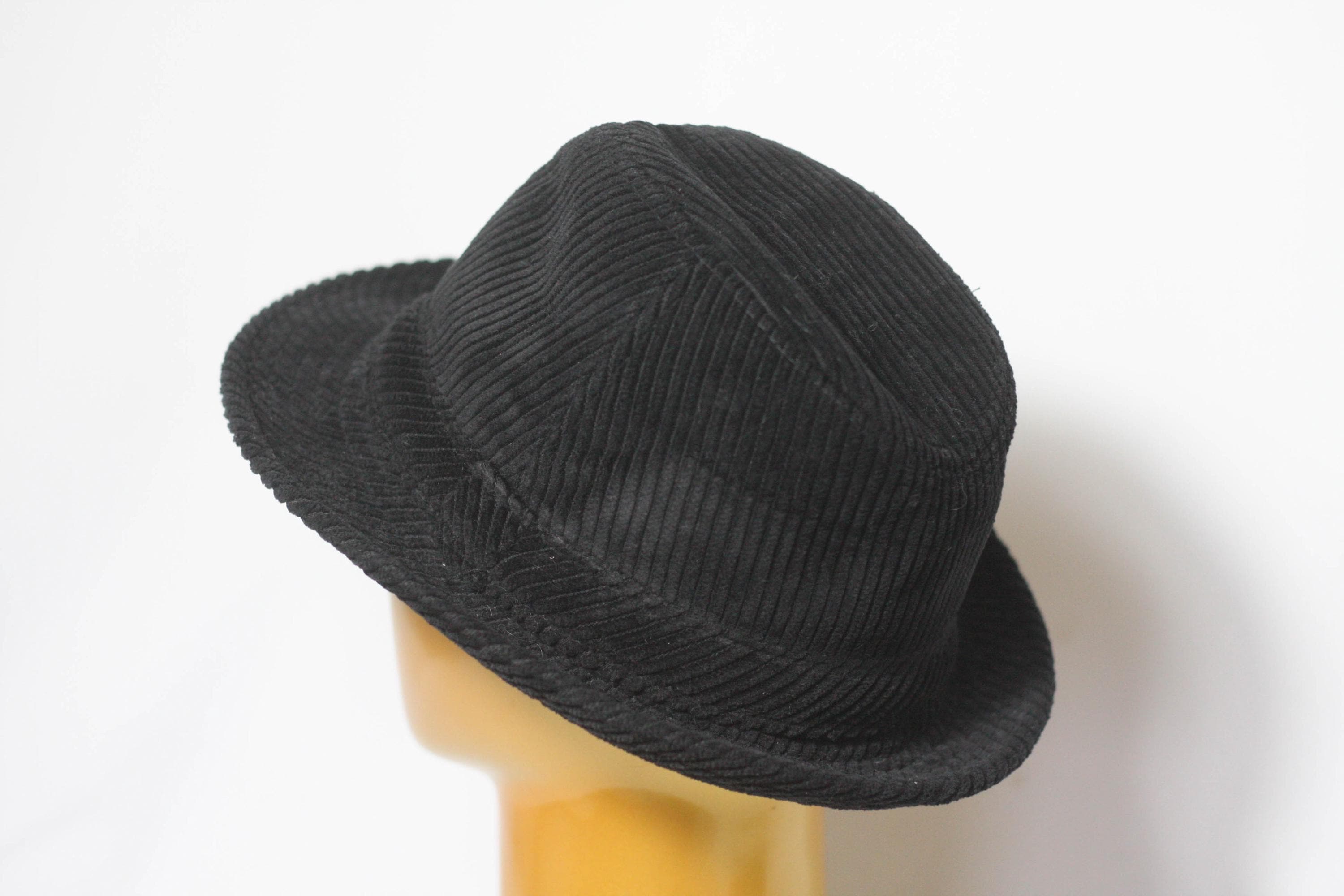 Size Small 56 Corduroy Fedora Hat Men display picture 2