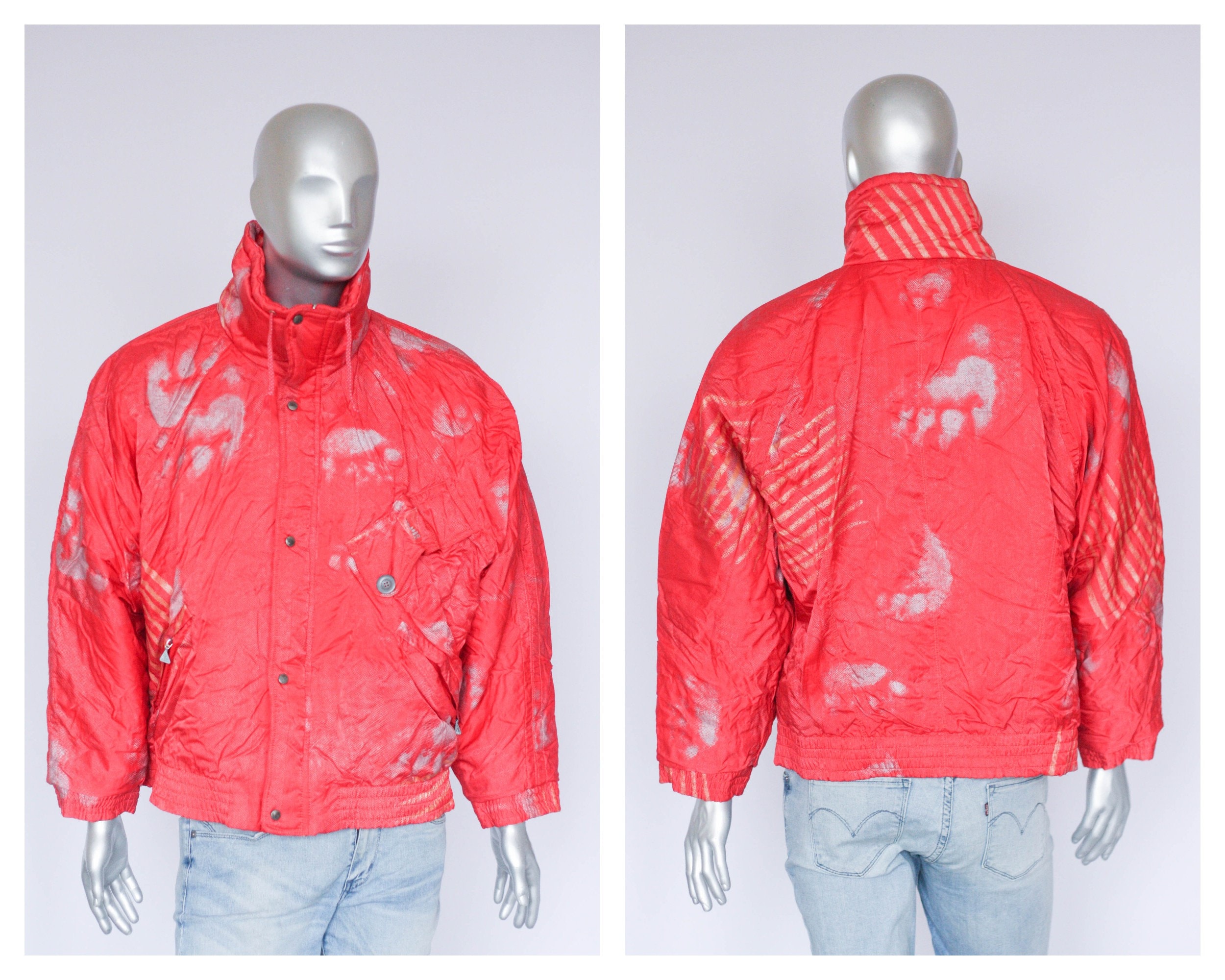 Unisex Ski Jacket Vintage Jacket Winter Coat Warm Jacket Jump