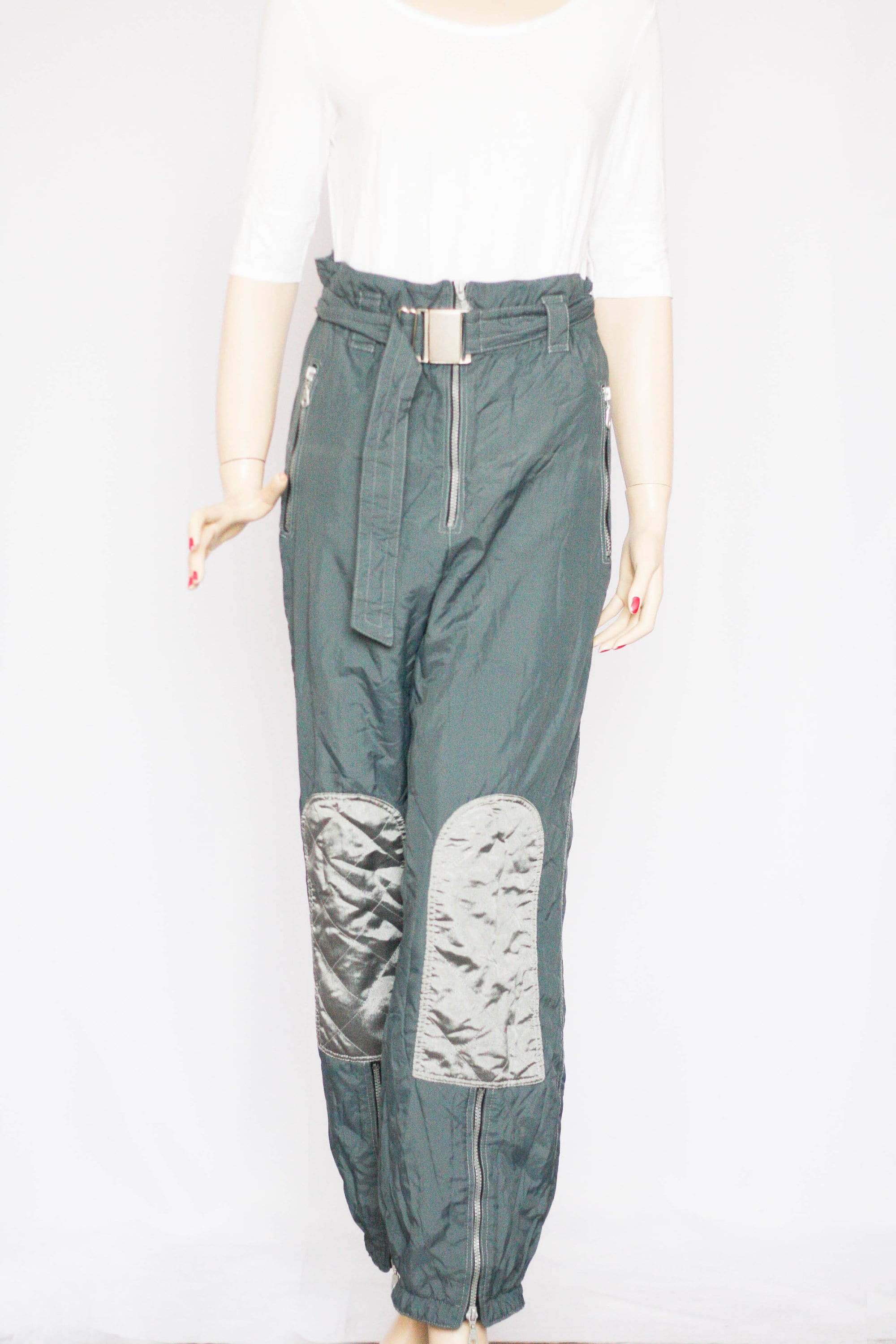 Gray Ski Suit Ski Pants Ski Trousers 