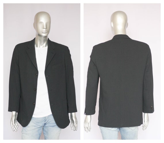 Hugo Boss Blazer Dark Gray Blazer Fitted Blazer Casual Blazer Every Day Jacket Suit Jacket Size Medium Italian Blazer Mens Blazer Stylish Etsy