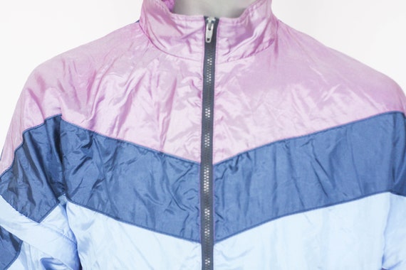 Vintage 90s purple windbreaker Men's jacket Shell… - image 3