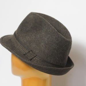 Unisex Classic fedora Hat Men&#39;s hat Womens hat Brown fedora Unisex fedora Size small 56 Mens fedora  Vintage hat Brown hat