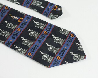 Computer tie Programmer tie Gamer gift Computer images IT tie Teacher gift Colletible tie Novelty tie Teacher tie Fun tie Classroom tools