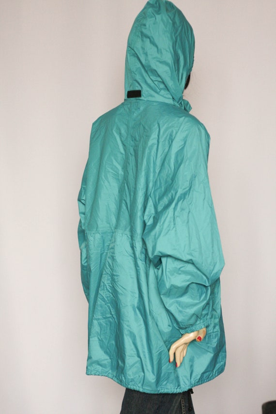 Vintage turquoise jacket Sports jacket Womens win… - image 5