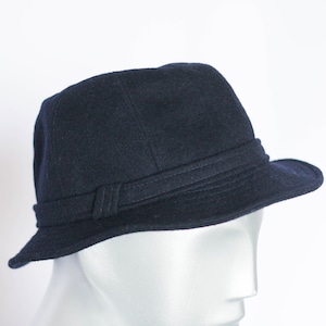 Unisex Classic fedora Hat Men&#39;s hat Womens hat Black fedora Unisex fedora Size medium Mens fedora  Vintage hat Black hat