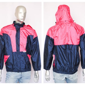 Waterproof raincoat Windproof windbreaker Men&#39;s jacket Shell jacket Men&#39;s raincoat Retro jacket Men&#39;s windbreaker Track jacket Size small