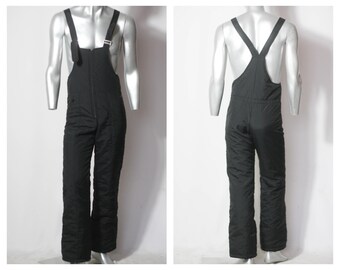 Tuta da sci nera Pantaloni da sci Pantaloni da sci Pantaloni caldi Pantaloni da neve Abbigliamento invernale da sci Pantaloni da sci da uomo Pantaloni invernali Pantaloni vintage Sport