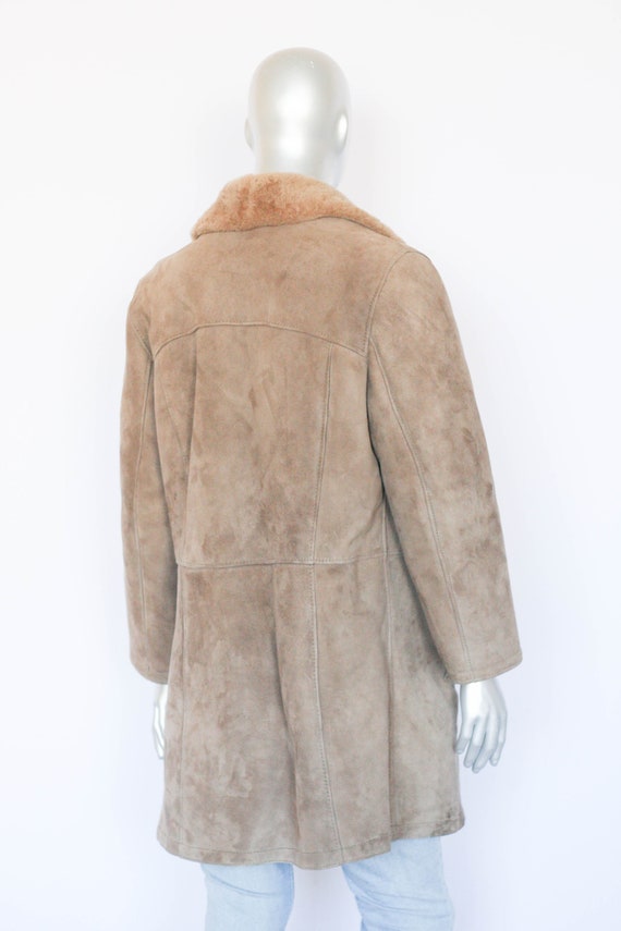 Vintage leather jacket Mens coat Winter coat Leat… - image 7