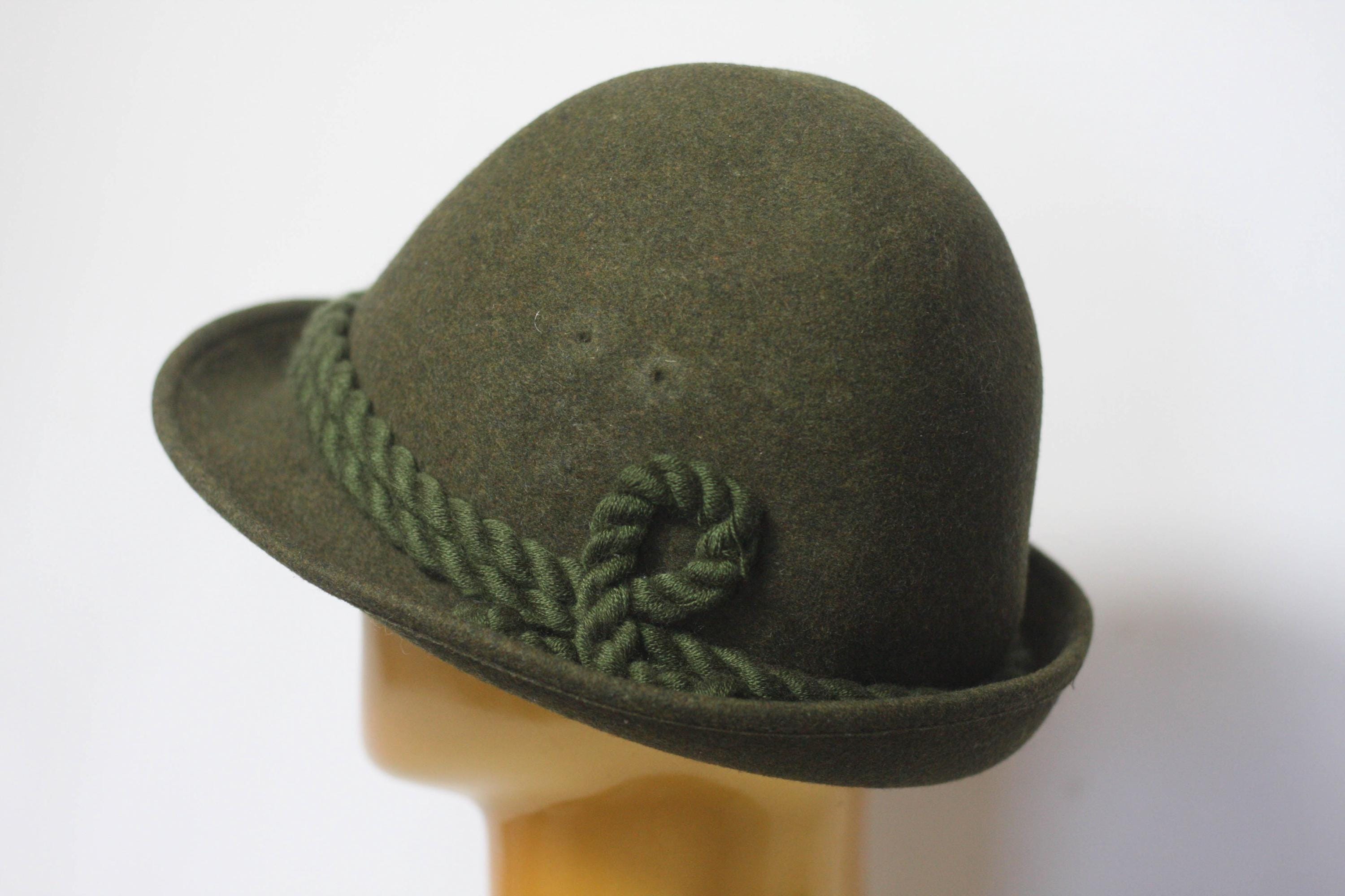 ドイツチロリアンハットオクトーバーフェストオリーブグリーンの