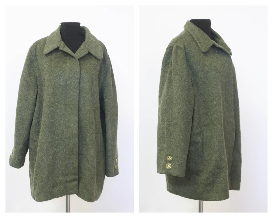 Oversized Alpaca Wool Coat Winter Coat Felt Coatg Warm Coat