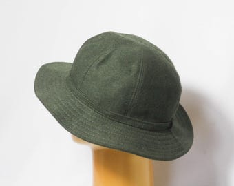 Unisex Classic fedora Hat Men's hat Womens hat Green fedora Unisex fedora Size small Mens fedora  Vintage hat Green hat