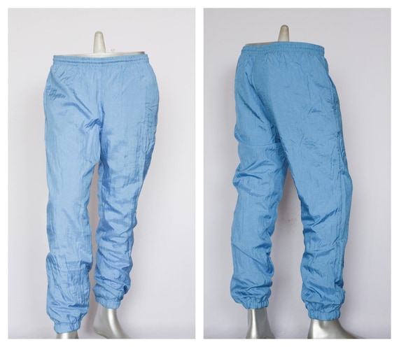 Blue Track Pants Mens Track Trousers Sport Pants Athletic Pants Mens  Sportwear 90s Pants Unisex Pants Vintage Pants Athletic Wear Small Size 