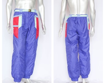 Purple ski suit Ski pants Ski trousers Warm pant Snow Pants Winter Skiing clothing Mens ski pants Winter trousers Vintage pants Sport