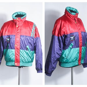 Talla mediana Chaqueta de esquí Chaqueta de esquí Chaqueta de invierno Ropa de invierno Chaqueta deportiva Chaqueta abrigada Chaqueta de hombre Chaqueta de esquí vintage Mono de invierno