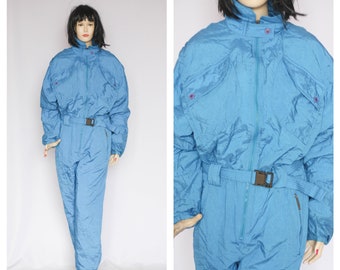 Combinaison De Ski Vintage Luhta Années 80/90, Une Pièce Violette Taille 8 - Chaude Et Rétro Pour Femme