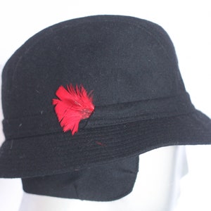 Unisex Classic fedora Hat Men&#39;s hat Womens hat Black fedora Unisex fedora Size medium Mens fedora  Vintage hat Black hat