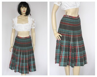 Falda muy cálida Falda de invierno Falda de lana Falda a cuadros Falda vintage Falda tartán Falda plisada Falda Kilt Falda punk A cuadros