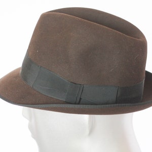 Unisex Classic fedora Hat Men&#39;s hat Womens hat Brown fedora Unisex fedora Size small 56 Mens fedora  Vintage hat brown hat