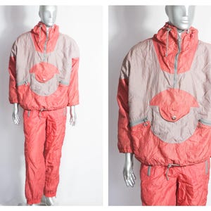 Two piece 90s Vintage ski suit Retro ski Mens ski suit One piese suit Jump suit Sportswear Winter sports Snow suit Skiing suit Snowboard
