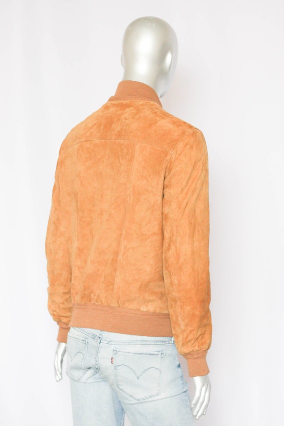 Vintage italian bomber leather jacket Mens jacket Lea… Gem