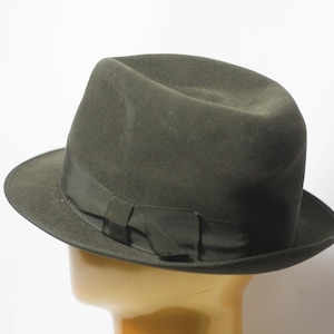 Wool hat Unisex Classic fedora Hat Men&#39;s hat Womens hat Black fedora Unisex fedora Size small Mens fedora  Vintage hat Black hat