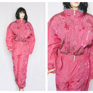 Oversized ski suit Womens ski suit Winter suit Warm suit Snow suit Warm suit Vintage suit Ski jumpsuit Ski overal One piece suit