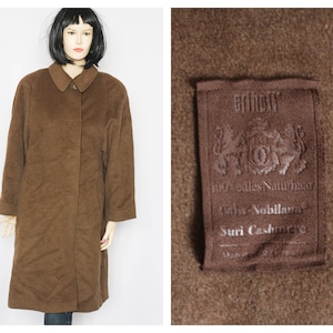Cachemira Lana abrigo vintage Abrigo de invierno Abrigo largo Abrigo cálido Abrigo retro Abrigo de mujer Abrigo Outwear Abrigo de lana marrón Abrigo elegante